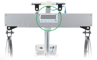 電動升降式秤AD - 6082(智能升降秤2)顯示部分圖像 電動升降式升降秤AD - 6082(智能升降秤2)兩個指示燈圖像